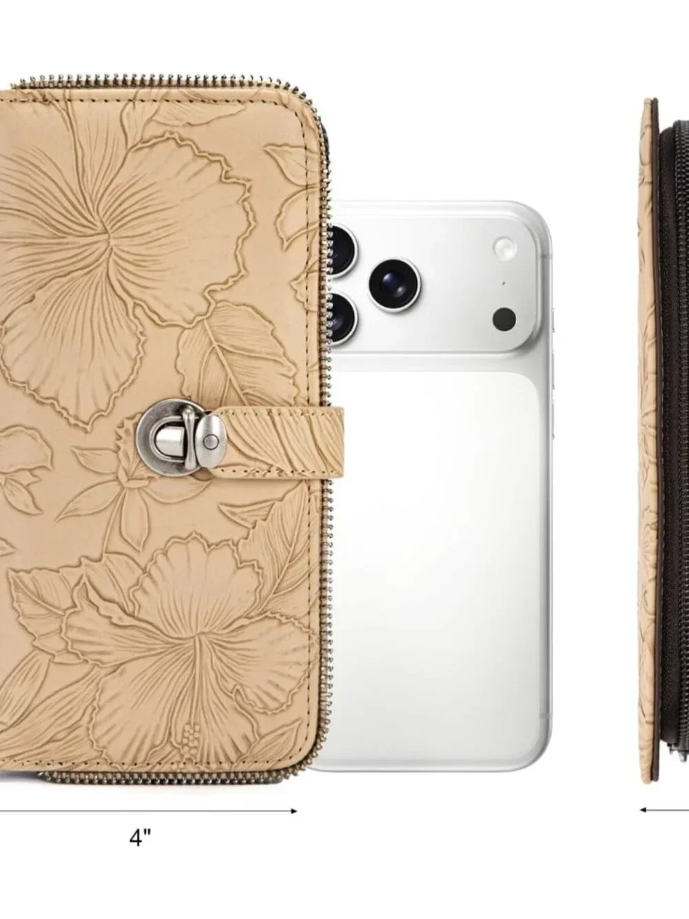 Wallet Women Wristlet Floral Wallets for Women Large Capacity Bifold Clutch Wall_3